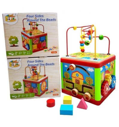 Փայտե զարգացնող խորանարդիկ՝ հավաքածուով